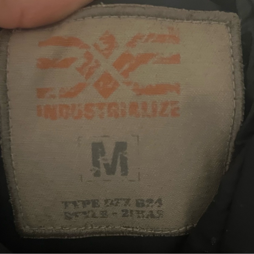 Industrialize Black Puffer Vest with lining red trim on zippers & pockets Men M - Picture 5 of 8